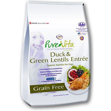 PureVita Grain Free Duck and Green Lentils Formula