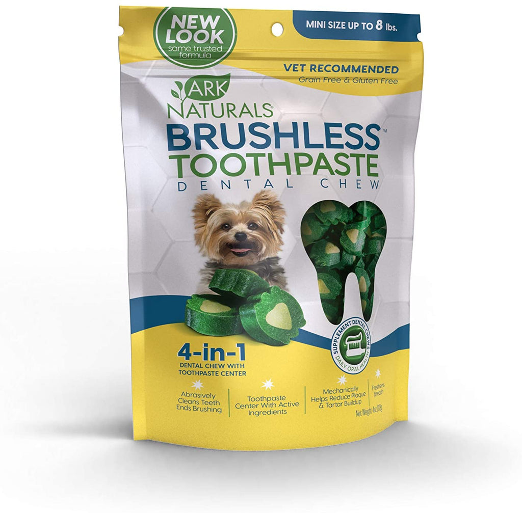 Ark Naturals Brushless Toothpaste Dental Chews - Mini