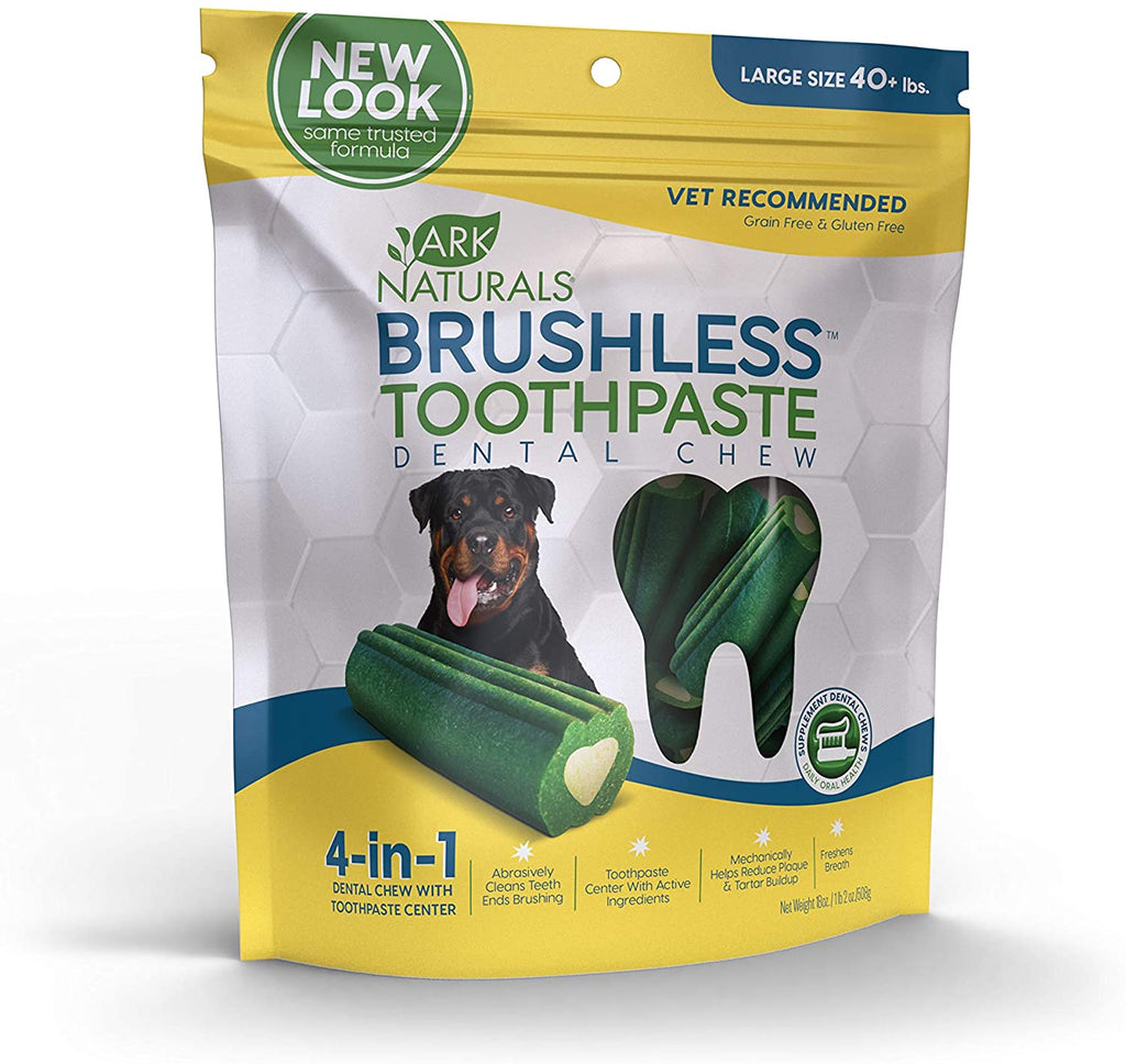 Ark Naturals Brushless Toothpaste Dental Chews - Large