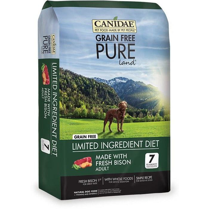 CANIDAE Grain-Free PURE Land with Bison Limited Ingredient Diet Adult Dry Dog Food