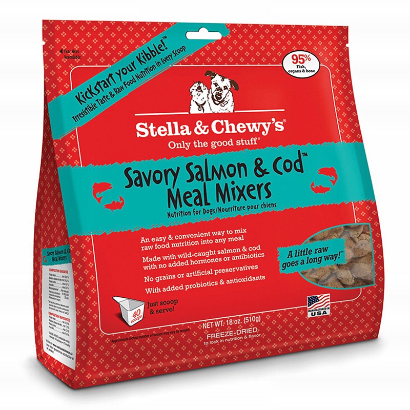 Stella and Chewy's Savory Salmon & Cod Meal Mixer Freeze Dried Dog Food