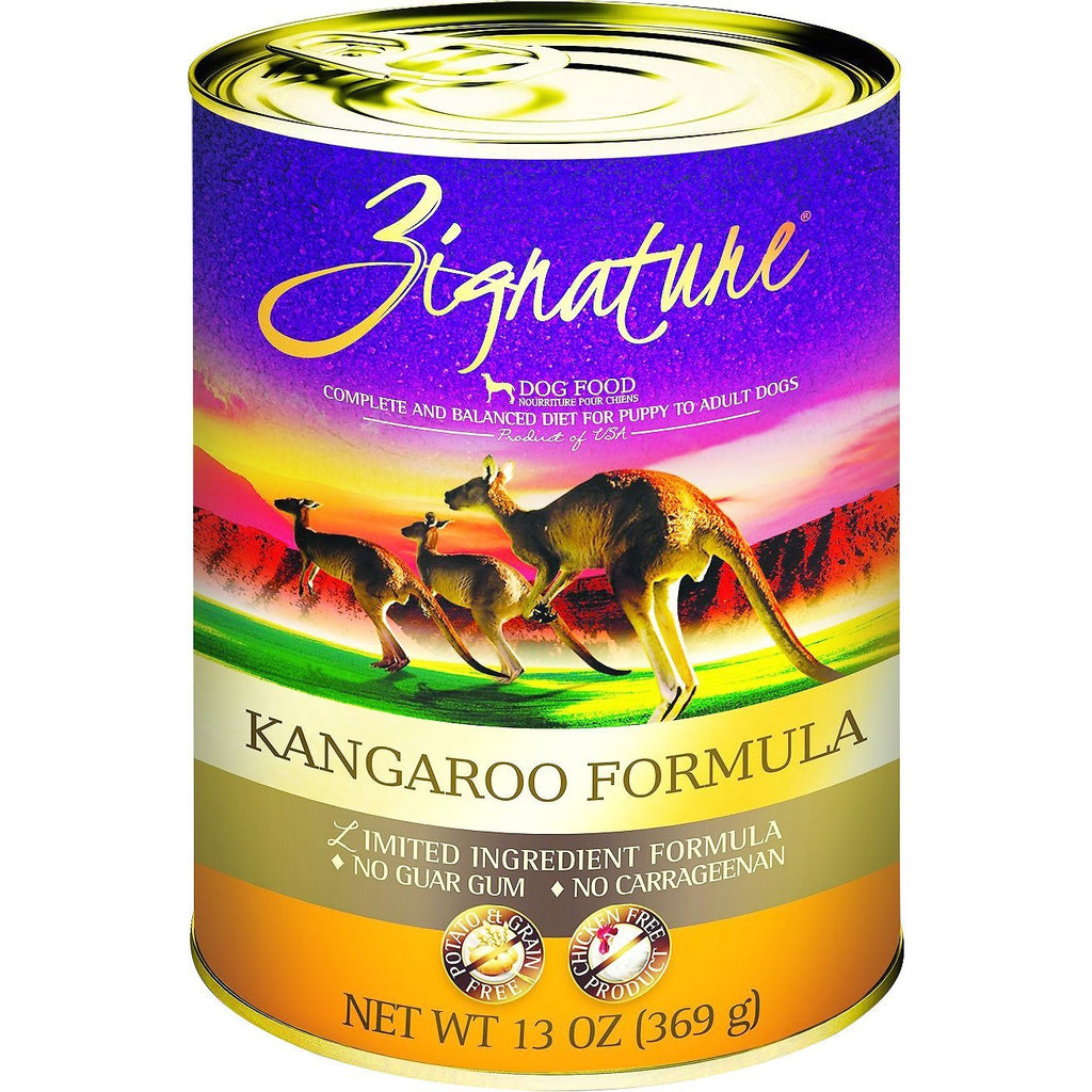 Zignature Kangaroo Limited Ingredient Formula Grain-Free Canned Dog Food, 13-oz, case of 12