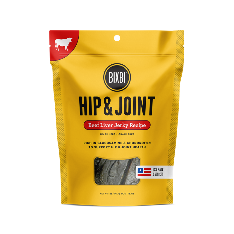 Bixbi Hip & Joint Jerky Treats 5 oz. - Beef