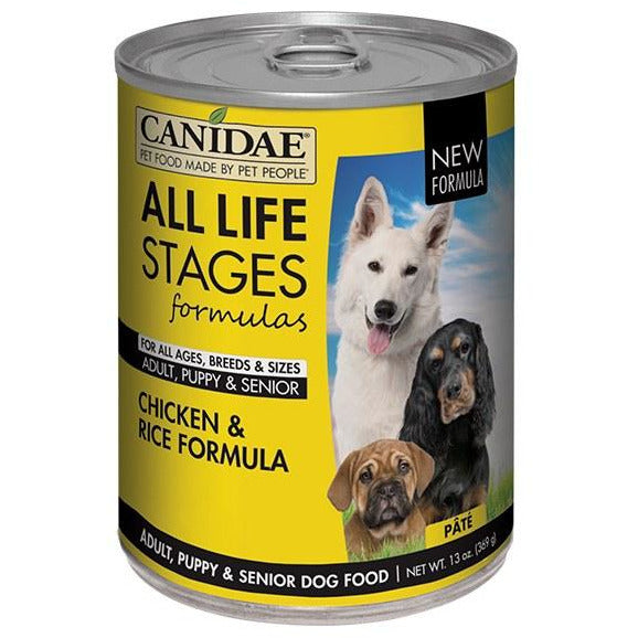 Canidae Life Stages - Chicken & Rice Formula - Canned Dog Food - 13 oz., Case of 12