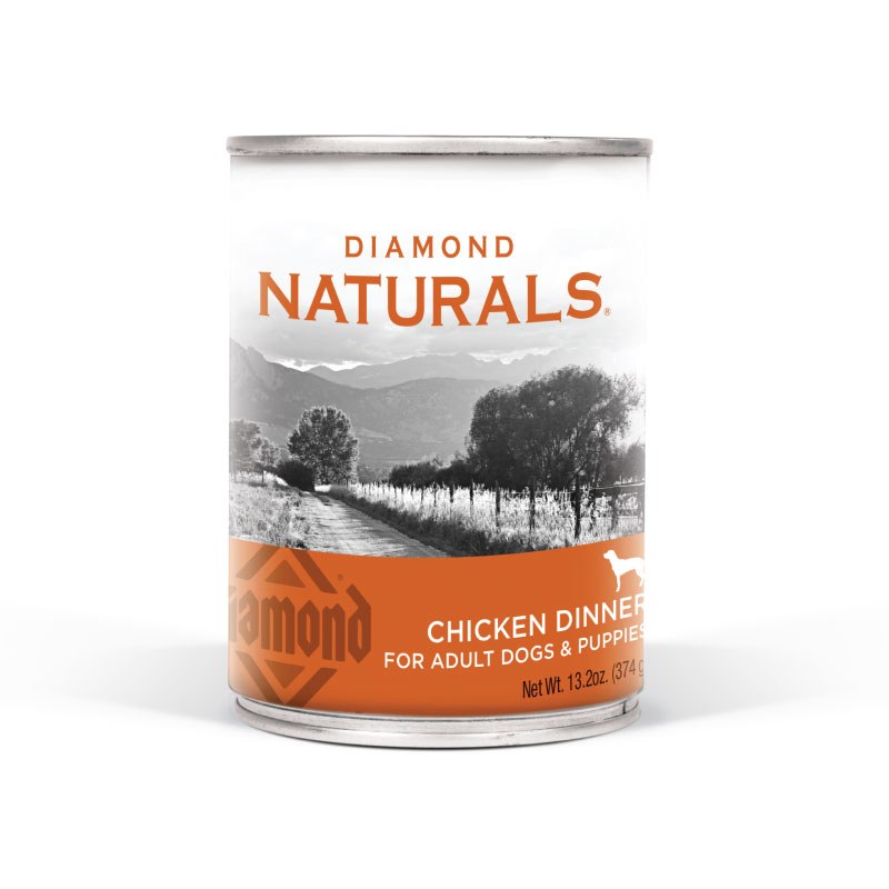 Diamond Naturals - Chicken Dinner - Canned Dog Food - 13.2 oz., Case of 12