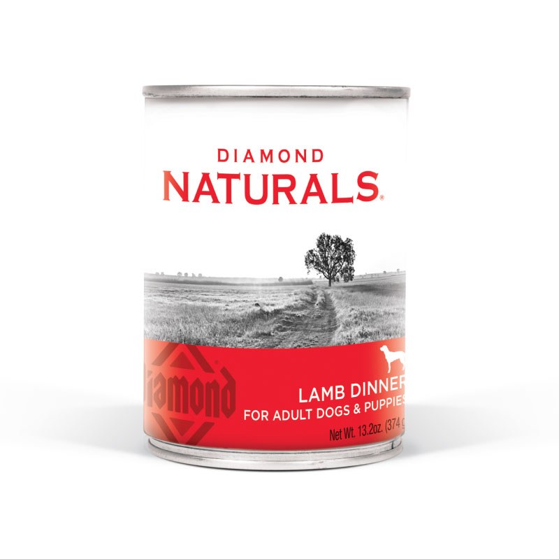 Diamond Naturals Lamb Dinner Canned Dog Food 13.2 oz. Case of 1 Woof Gang Bakery Grooming