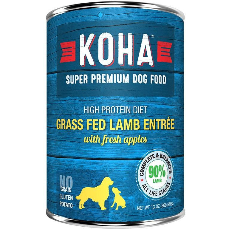 Koha - Limited Ingredient Grass Fed Lamb - Canned Dog Food - 12.7 oz., Case of 12