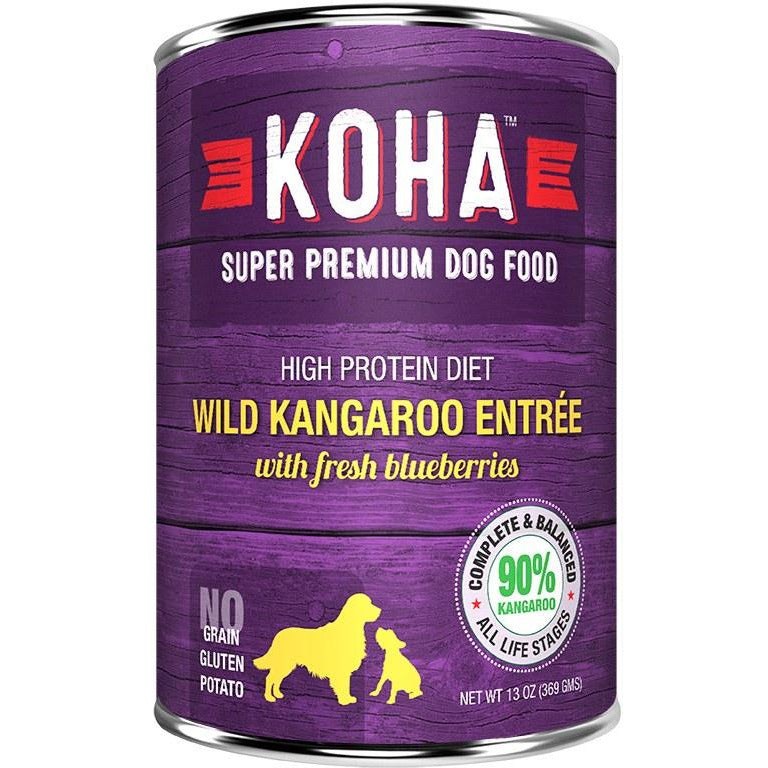 Koha - Limited Ingredient Wild Kangaroo - Canned Dog Food - 12.7 oz., Case of 12