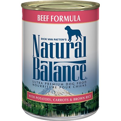 Natural Balance - Beef Formula - Canned Dog Food - 6 oz. & 13 oz., Case of 12