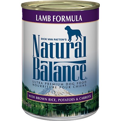 Natural Balance - Lamb Formula - Canned Dog Food - 6 oz. & 13 oz., Case of 12