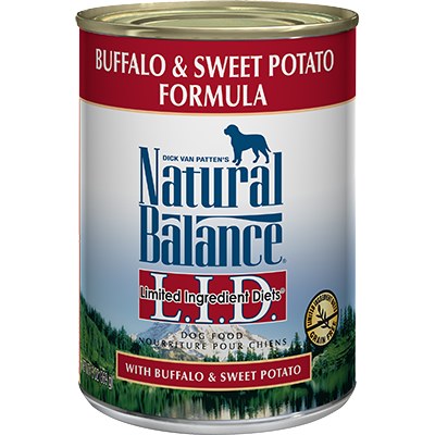 Natural Balance - Limited Ingredient Buffalo & Sweet Potato - Canned Dog Food - 13 oz., Case of 12