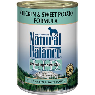 Natural Balance - Limited Ingredient Chicken & Sweet Potato - Canned Dog Food - 6 oz. & 13 oz., Case of 12