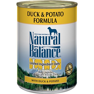 Natural Balance - Limited Ingredient Duck & Potato - Canned Dog Food - 6 oz. & 13 oz., Case of 12