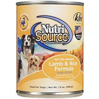 NutriSource - Lamb And Rice - Canned Dog Food - 13 Oz., Case of 12