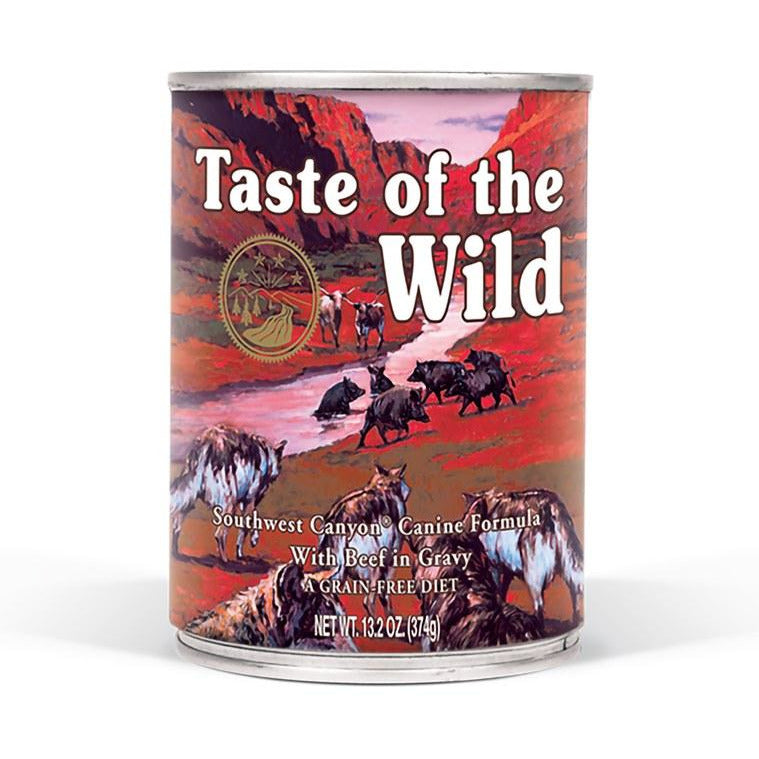 Taste Of The Wild Southwest Canyon Canned Dog Food 13.2 oz. Case Woof Gang Bakery Grooming