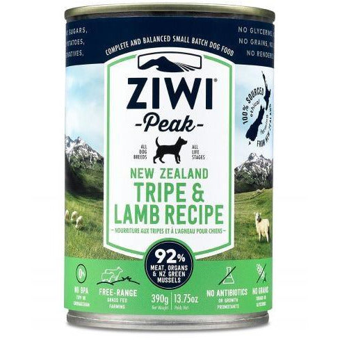 Ziwi Peak - Tripe & Lamb Recipe - Canned Dog Food - 13.75 Oz., Case of 12