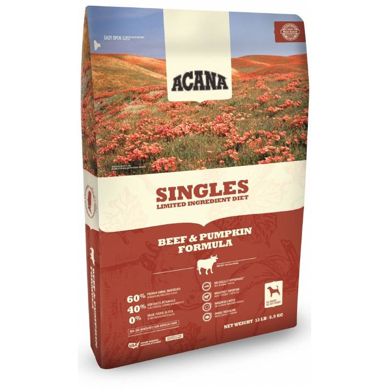 Acana Singles - Beef And Pumpkin - Dry Dog Food