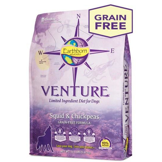 Earthborn Holistic Venture - Limited Ingredient Squid & Chickpeas - Dry Dog Food