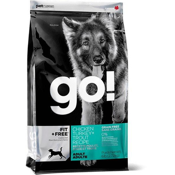 Go! Fit + Free - Adult Chicken, Turkey And Trout Recipe - Dry Dog Food