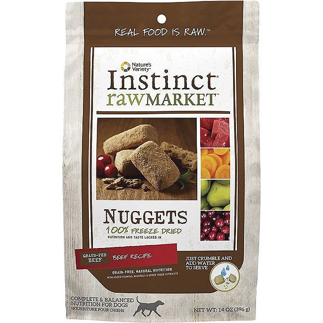 Nature's Variety Market Nuggets Beef Freeze Dried Dog Food