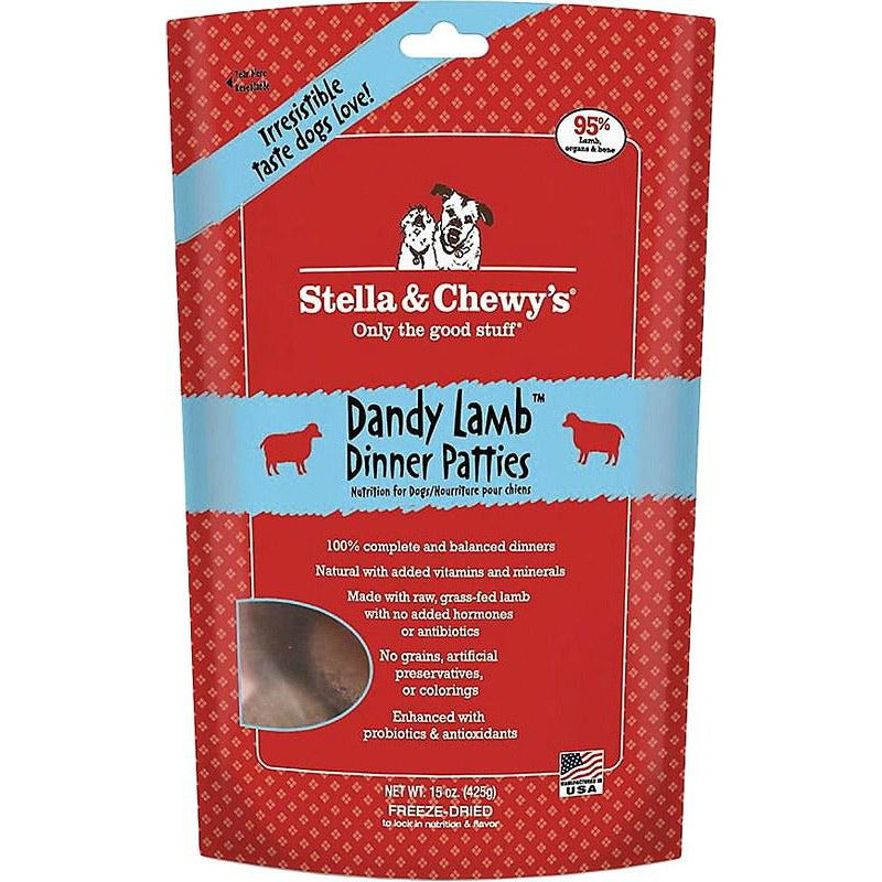 Stella and Chewy's Dandy Lamb Dinner Patties Freeze Dried Dog Food