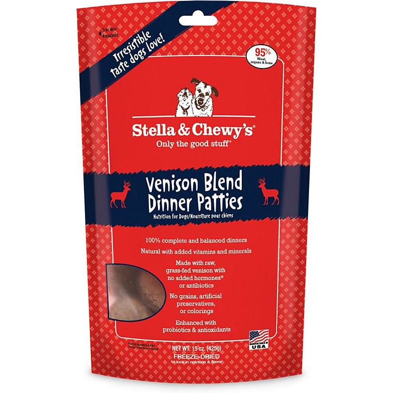 Stella and Chewy's Venison Blend Dinner Patties Freeze Dried Dog Food